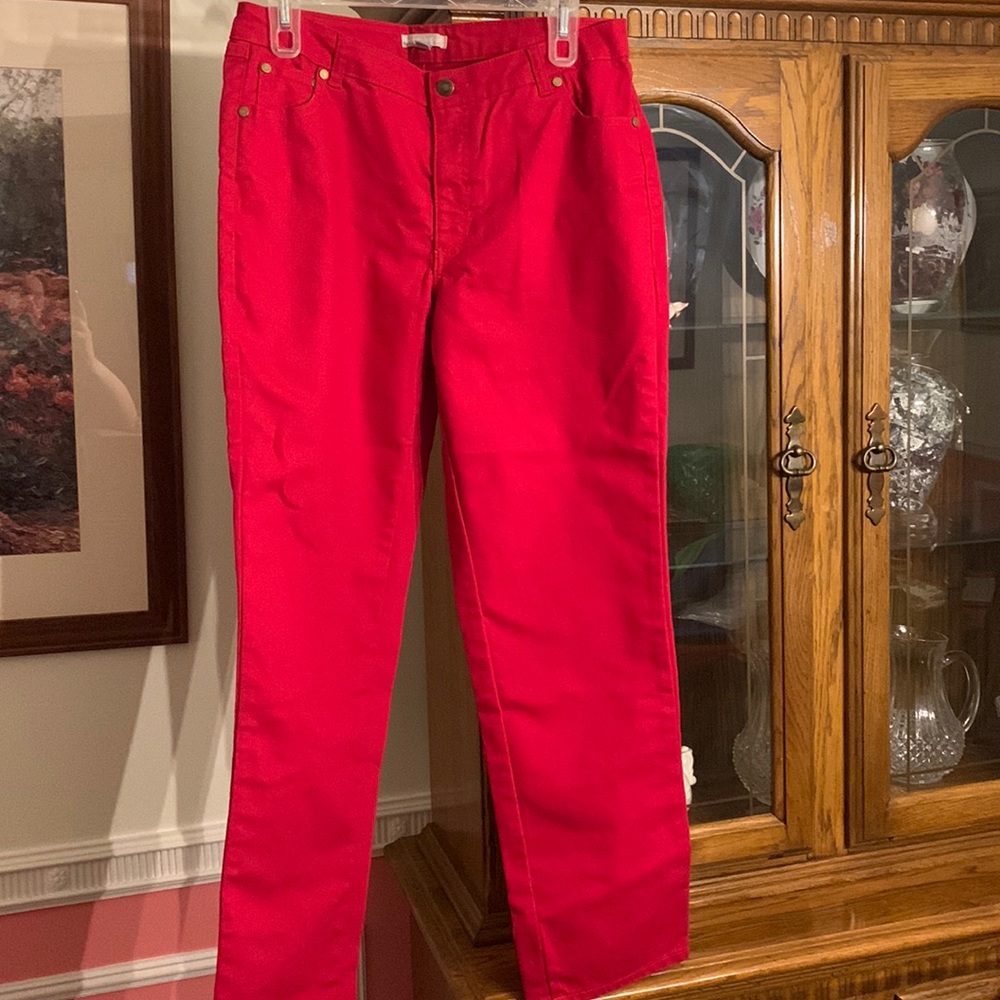 Red jeans